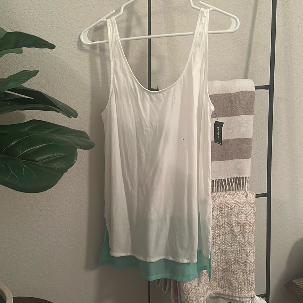 NWT EXPRESS SIZE MEDIUM COLOR BLOCK TANK